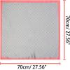 image:imageAllegra K 70cm Polka Dots Square Scarf Neck Scarves Kerchief Neckerchief Headband for WomenPink Gray