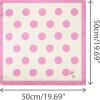 image:imageAllegra K 70cm Polka Dots Square Scarf Neck Scarves Kerchief Neckerchief Headband for WomenPink Rose