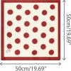 image:imageAllegra K 70cm Polka Dots Square Scarf Neck Scarves Kerchief Neckerchief Headband for WomenWine Red Rose