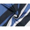 image:imageAllegra K 70cm Stripe Print Square Scarves Kerchief Neck Head Scarf Neckerchief Headband for LadiesBlue White