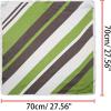 image:imageAllegra K 70cm Stripe Print Square Scarves Kerchief Neck Head Scarf Neckerchief Headband for LadiesGray Green