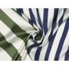 image:imageAllegra K 70cm Stripe Print Square Scarves Kerchief Neck Head Scarf Neckerchief Headband for LadiesGreen