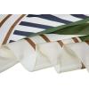 image:imageAllegra K 70cm Stripe Print Square Scarves Kerchief Neck Head Scarf Neckerchief Headband for LadiesGreen