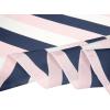 image:imageAllegra K 70cm Stripe Print Square Scarves Kerchief Neck Head Scarf Neckerchief Headband for LadiesPink White