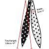 image:imageAllegra K Chic Polka Dots Women Neckerchief Skinny Scarves Hair Band Ribbon for Bag AccessoryBlack Big Dot