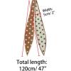 image:imageAllegra K Chic Polka Dots Women Neckerchief Skinny Scarves Hair Band Ribbon for Bag AccessoryBrown Big Dot