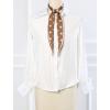 image:imageAllegra K Chic Polka Dots Women Neckerchief Skinny Scarves Hair Band Ribbon for Bag AccessoryBrown Big Dot
