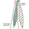 image:imageAllegra K Chic Polka Dots Women Neckerchief Skinny Scarves Hair Band Ribbon for Bag AccessoryLight Green Big Dot