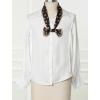 image:imageAllegra K Silky Skinny Scarves Ribbon Heart Print Long Hairband Handbag WrapBlack