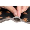 image:imageAllegra K Silky Skinny Scarves Ribbon Heart Print Long Hairband Handbag WrapBlack