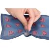 image:imageAllegra K Silky Skinny Scarves Ribbon Heart Print Long Hairband Handbag WrapBlue
