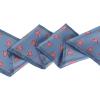 image:imageAllegra K Silky Skinny Scarves Ribbon Heart Print Long Hairband Handbag WrapBlue