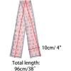 image:imageAllegra K Silky Skinny Scarves Ribbon Heart Print Long Hairband Handbag WrapPink