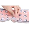 image:imageAllegra K Silky Skinny Scarves Ribbon Heart Print Long Hairband Handbag WrapPink
