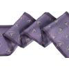 image:imageAllegra K Silky Skinny Scarves Ribbon Heart Print Long Hairband Handbag WrapPurple