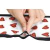 image:imageAllegra K Silky Skinny Scarves Ribbon Heart Print Long Hairband Handbag WrapWhite