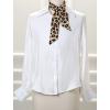 image:imageAllegra K Skinny Scarf Womens Thin Long Neckscarf Fashion Leopard Print Hairband Waistband Bag Handle AccessoryBeige