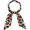 image:imageAllegra K Skinny Scarf Womens Thin Long Neckscarf Fashion Leopard Print Hairband Waistband Bag Handle AccessoryBeige