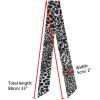 image:imageAllegra K Skinny Scarf Womens Thin Long Neckscarf Fashion Leopard Print Hairband Waistband Bag Handle AccessoryBlack Gray