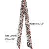 image:imageAllegra K Skinny Scarf Womens Thin Long Neckscarf Fashion Leopard Print Hairband Waistband Bag Handle AccessoryBrown Gray