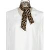 image:imageAllegra K Skinny Scarf Womens Thin Long Neckscarf Fashion Leopard Print Hairband Waistband Bag Handle AccessoryCoffee