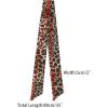 image:imageAllegra K Skinny Scarf Womens Thin Long Neckscarf Fashion Leopard Print Hairband Waistband Bag Handle AccessoryCoffee