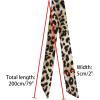 image:imageAllegra K Skinny Scarf Womens Thin Long Neckscarf Fashion Leopard Print Hairband Waistband Bag Handle AccessoryLight Brown