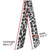 image:imageAllegra K Skinny Scarf Womens Thin Long Neckscarf Fashion Leopard Print Hairband Waistband Bag Handle AccessoryLight Gray