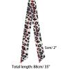 image:imageAllegra K Skinny Scarf Womens Thin Long Neckscarf Fashion Leopard Print Hairband Waistband Bag Handle AccessoryPurple