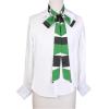 image:imageAllegra K Stripe Ribbon Skinny Neck Scarves Long Narrow Neckerchief Hairband for Women Wrist Wear Handbag Handle WrapGreen