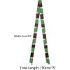 image:imageAllegra K Stripe Ribbon Skinny Neck Scarves Long Narrow Neckerchief Hairband for Women Wrist Wear Handbag Handle WrapGreen
