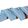 image:imageAllegra K Stripe Ribbon Skinny Neck Scarves Long Narrow Neckerchief Hairband for Women Wrist Wear Handbag Handle WrapSky Blue