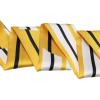 image:imageAllegra K Stripe Ribbon Skinny Neck Scarves Long Narrow Neckerchief Hairband for Women Wrist Wear Handbag Handle WrapYellow