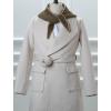 image:imageAllegra K Triangle Knit Scarves for Women Solid Color Winter Warm Shawl Two Tune