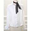 image:imageAllegra K Women Polka Dots Stripe Heart Print Skinny Scarf Sharp Neck Scarves DoubleSided NeckerchiefBlack Dot