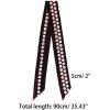 image:imageAllegra K Women Polka Dots Stripe Heart Print Skinny Scarf Sharp Neck Scarves DoubleSided NeckerchiefBlack Dot