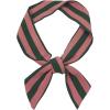 image:imageAllegra K Women Polka Dots Stripe Heart Print Skinny Scarf Sharp Neck Scarves DoubleSided NeckerchiefGreen Pink