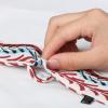 image:imageAllegra K Women Polka Dots Stripe Heart Print Skinny Scarf Sharp Neck Scarves DoubleSided NeckerchiefRed White