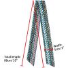 image:imageAllegra K Women Polka Dots Stripe Heart Print Skinny Scarf Sharp Neck Scarves DoubleSided NeckerchiefTeal