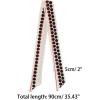 image:imageAllegra K Women Polka Dots Stripe Heart Print Skinny Scarf Sharp Neck Scarves DoubleSided NeckerchiefWhite