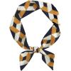 image:imageAllegra K Women Polka Dots Stripe Heart Print Skinny Scarf Sharp Neck Scarves DoubleSided NeckerchiefYellow