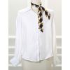 image:imageAllegra K Women Polka Dots Stripe Heart Print Skinny Scarf Sharp Neck Scarves DoubleSided NeckerchiefYellow
