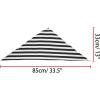 image:imageAllegra K Women Satin Triangle Neck Scarf Stripe Print Hair Wrap for Ladies Handbag Accessory Bandana