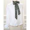 image:imageAllegra K Women Skinny Ribbon Neckerchief Heart Pattern Narrow Hair Wrist Scarf Headband Handbag Handle WrapBlack Floral