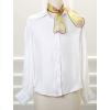 image:imageAllegra K Women Transparent Skinny Organza Scarf Floral Neckerchief Hair BandYellow