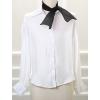 image:imageAllegra K Women Transparent Skinny Organza Scarf Solid Color Lightweight NeckerchiefBlack