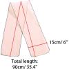 image:imageAllegra K Women Transparent Skinny Organza Scarf Solid Color Lightweight NeckerchiefLight Orange