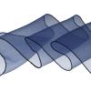 image:imageAllegra K Women Transparent Skinny Organza Scarf Solid Color Lightweight NeckerchiefNavy Blue