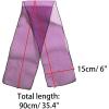 image:imageAllegra K Women Transparent Skinny Organza Scarf Solid Color Lightweight NeckerchiefViolet