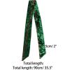 image:imageAllegra K Women Vintage Velvet Skinny Neck Scarves Solid Color Long Neckerchief Hairband Narrow WaistbandDark Green